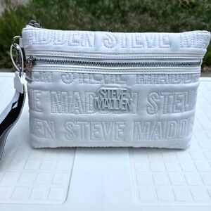 Steve Madden White Clutch Bag